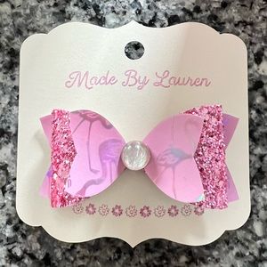 Adorable, One-of-A-Kind, Carefully Crafted Children’s Bows! “Flamingo Bow”